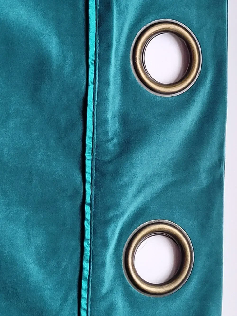 Pier1 Imports Spruce Teal Textured Opaque Grommet Curtain Panel 50x84